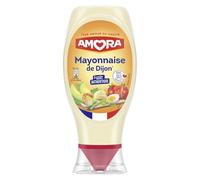 AMORA - Mayonnaise Onctueuse aux Saveurs Authentiques de Dijon, Flacon Pratique 415g - Le Lot De 4