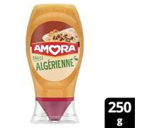 AMORA - Sauce algérienne | Savoureuse et onctueuse | Parfaite pour accompagner vos grillades | le flacon de 250g | LOT DE 4