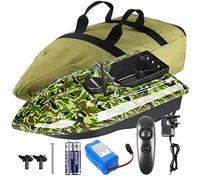 Amorceur télécommandé 500M Bateau d'appât sans fil Double Moteurs avec Sac à Main (Camouflage)