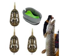 Amorçoir Méthode Carpe,Ensemble de Montages pour Méthode Carpe - Kit de Pêche Design Attrayant avec Système de Libération Rapide pour Lac Rivière Flotte