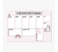 'Amore DEL dettaglio. docu risorgimento DIN A3 Reception "Mio Planner settimanale Motivo Unicorno con 40 Foglia Feuille, Print _ 019 - par Tutte Le Ragazze Grandi E PICCOLE, unicorni Amore (Italia)