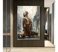 Amore Design Pluie à Manhattan - 60 x 90 cm - Impression sur toile - Tableau