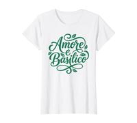 Amore e Basilico Italian Love Basilic Foodie T-Shirt Graphique avec Valeur