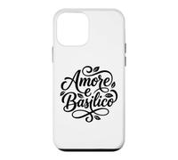 Amore e Basilico Italian Love Basilic Script Coque pour iPhone 12 Mini