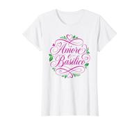 Amore e Basilico Romantique Italian Herb Love T-Shirt Graphique avec Valeur
