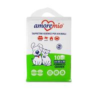 AMORE MIO Mio | Lot de 10 Tapis hygiéniques pour Chiens, Chats et Animaux domestiques, Super absorbants, 1 Lot de 10 traverses Chiens 60 x 90 cm