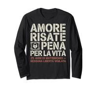 Amore Risate E Pena Per La Vita Regalo 25 Anni Di Matrimonio Manche Longue