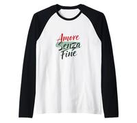 Amore Senza Fine Lettrage italien Love Manche Raglan