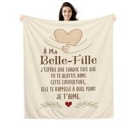 Amorea À ma Belle-fille J’espère que chaque fois que tu te blottis dans cette couverture elle te rappelle à quel point je t’aime Couverture pour Belle-fille Cadeau d'anniversaire Cadeau de Noël
