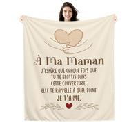 Amorea À ma Maman J’espère que chaque fois que tu te blottis dans cette couverture elle te rappelle à quel point je t’aime Idées Couverture pour Maman Mère Anniversaire Fête des Mères Cadeau de Noël