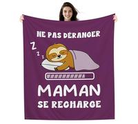 Amorea Ne Pas déranger Maman se Recharge Couverture Amusante pour Maman de la Part de sa Fille de Son Fils Cadeau d'anniversaire Cadeau de fête des Mères Cadeau de Noël Cadeau Câlin