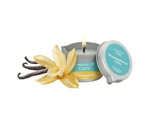 Amorelie Care - Bougie de massage parfum vanille (50 ml) - Cire se transforme en huile pour massages en couple