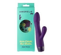 AMORELIE Joy - Vibromasseur Rabbit Shake pour femme - Étanche et rechargeable - En silicone et ABS