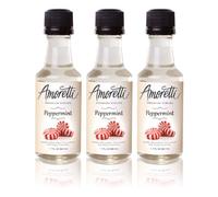 Amoretti Premium Peppermint Syrups 50ml 3 Pack