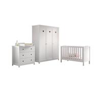 Amori lit bébé 60x120cm commode plan à langer armoire 3p