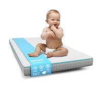 AMORI - Matelas 70x140 Climatisé - 1 Face Été Fraîche / 1 Face Hiver - Anti Acarien - Déhoussable - Oeko Tex® - Viscoélastique Anti Plagiocephalie - Comfort Plus