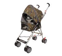 AmorosO Poussette pliable pour animaux de compagnie | Fenêtre en maille, imperméable et résistante aux taches | Utilisation en intérieur et en extérieur | Camouflage