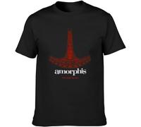 Amorphis Far from The Sun Progressive Metal Death Doom Sentenced Men's T-T-Shirts à Manches Courtes Unisex Black Cotton Print Tee T-Shirts à Manches courtess(X-Large)