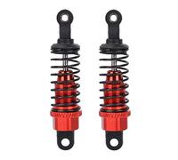 Amortiguadores Coche 1/18 Haiboxing Ersatzteile 2PCS Amortisseur de Choc en Métal de Voiture Télécommandée pour 1:18 RC 65mm Rouge - Accessoire Modèle de Couleur de Voitures à
