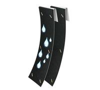Amortissement du bruit de gouttière - Silencieux de gouttière réglable, lot de 2 - métallique flexible courbée avec tampon en coton absorbant - Pour les inconvénients du bruit des gouttes