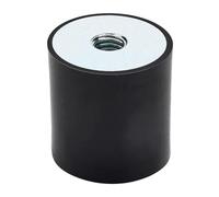 Amortisseur à filetage en caoutchouc Amortisseur en caoutchouc DD M8-D30*H30, colonne tampon multi-tailles, double filetage intérieur for équipements industriels, patins anti-vibrations(M6 D20xH30)