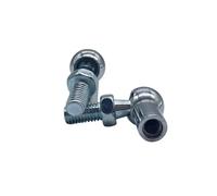 Amortisseur À Gaz Lot 2 Embouts Tige Vérin À Gaz Universels M6/M8, Connecteur À Rotule, Tête Filetée Valve pour Capot Avant Voiture, Coffre, Coffre, Maison Vérin Hayon(C)