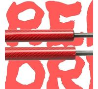 Amortisseur À Gaz Pour A4 B8 Pour Avant 2008-2016 2 Pièces Amortisseur De Hayon Arrière Hayon Avec Ressort Coffre Coffre Vérins À Gaz Chargés Voiture Vérin Coffre(Red Carbon Fiber)