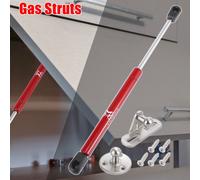 Amortisseur à gaz pour voiture Ressort à gaz 147N/33Lbs Ressort de compression Charnière Lève-porte Ressorts à gaz Amortisseur de chocs Supports de levage 12 pouces Rouge