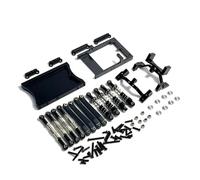 Amortisseur à Ressort Rc Pour MN D90 Pour MN98 Pour MN99S 1/12 Châssis Métallique Lien Servo Support Amortisseur Pour Traverse Ensemble Télécommande Voiture Mise Niveau(Black)