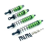 Amortisseur à Ressort Rc Pour WLtoys 12428 12423 1/12 Ensemble D'amortisseurs Avant Arrière Aluminium 0016 0017 Voiture Télécommandée Crawler Short Course Truck(Green)
