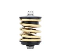 Amortisseur Arrière À Double Ressort Avec Axe En Titane/acier, Compatible Les Vélos Pliants Pour Brompton(Gold Steel Axle)