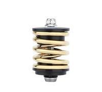 Amortisseur Arrière À Double Ressort Avec Axe En Titane/acier, Compatible Les Vélos Pliants Pour Brompton(Gold Titanium Axle)