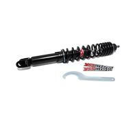Amortisseur arrière YSS Mono 365 mm pour Piaggio Hexagon 125 150 | Axe Ø 10 mm, tête de fourche 35 mm, réglable, OEM OD220-365P-01 compatible Piaggio Hexagon LX 125, LXT 180