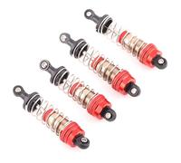 Amortisseur avant arrière RC pièces pour MJX 16208 16209 16210 14301 14210, WLtoys 144001 124016 124017 124018 124019, SCY HBX 1/16 1/14 1/1/14 12 voitures télécommandées. (Argenté/Rouge)