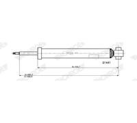 Monroe Amortisseur G1441 Bossage en bas pour CITROËN DS OPEL PEUGEOT