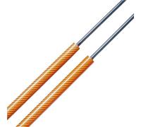 Amortisseur coffre Compatible Avec Suzuki Pour Swift HT51S Hatchback 2000-2006 Vérins De Coffre En Fibre De Carbone Hayon Arrière Ressorts À Gaz Supports De Levage(Orange Carbon Fiber)