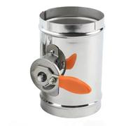 Amortisseur D'air Manuel En Acier Inoxydable, Amortisseur De Ventilation, Diamètre De Conduit D'air 51 63 76 80 100 125 150 300 350 400mm, 1 Pièce