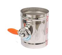 Amortisseur D'air Manuel En Acier Inoxydable, Vanne D'échange D'air De Ventilation, Diamètre De Conduit D'aération 51 63 76 80 100 125 150 Mm, 1 Pièce(OD 125mm)