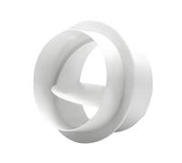 Amortisseur de backdraft, PVC Ducting tuyau de tuyau d'air INSERT Backflow Trever Shutter, bouchon de brouillon à sens unique pour les ventilateurs d'échappement de salle de bain de la cu blanc 200mm