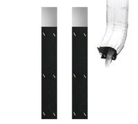 Amortisseur de bruit de gouttière - Insert réglable en 2 parties pour atténuation du bruit - Protection contre le bruit de pluie - Pour extérieur, jardin, terrasse, balcon, cour, parc, abri, jardin
