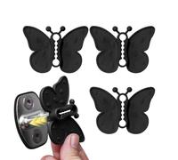 Amortisseur de Choc de Porte de Voiture 4 Papillons en Silicone