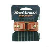 Amortisseur de cordes de guitare avec mécanisme de tension réglable pour réduire le bruit et améliorer le son pendant le jeu (marronB)