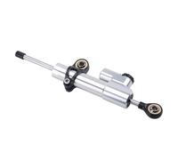 Amortisseur de Direction Ajustable Moto Amortisseur De Direction Anti-oscillation Modifié Pour Moto Pour CB650R 2019 2020 2021, Tige D'équilibrage, Règle En Titane(Silver-B)