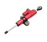 Amortisseur de Direction Ajustable Moto Amortisseur De Direction Anti-oscillation Modifié Pour Moto Pour CB650R 2019 2020 2021, Tige D'équilibrage, Règle En Titane(Red)