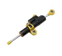 Amortisseur de Direction Ajustable Moto Amortisseur De Direction Anti-oscillation Modifié Pour Moto Pour CB650R 2019 2020 2021, Tige D'équilibrage, Règle En Titane(Black-A)