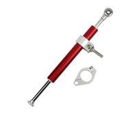 Amortisseur de Direction Amortisseur de direction de moto universel, stabilisateur réglable en aluminium pour MT03 09(Red)