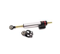 Amortisseur de Direction Amortisseur de direction réglable en fibre de carbone 372/255 mm, même style, compatible avec les motos en alliage d'aluminium, universel(251mmSteel)