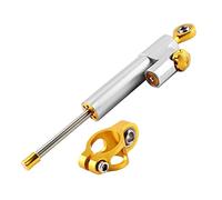 Amortisseur de Direction de Moto, Alliage d'aluminium Universel Contrôle de sécurité de stabilisateur d'amortisseur de Moto(Argent)