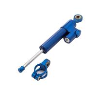Amortisseur de direction de moto, matériau en fibre de carbone, ajustement universel, 255MM bleu 4