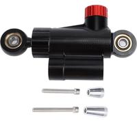 Amortisseur de direction de moto Stabilisateur en alliage d'aluminium CNC réglable Contrôle sûr Amélioration de la stabilité pour les motos Noir